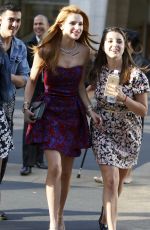 BELLA THORNE and HAILEY BALDWIN on the Set of a Photoshoot in New York