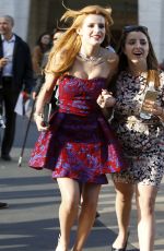 BELLA THORNE and HAILEY BALDWIN on the Set of a Photoshoot in New York