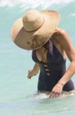 BETHENNY FRANKEL in Swimsuit at a Beach in Miami