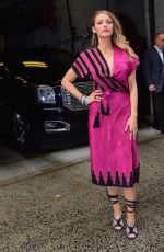 BLAKE LIVELY Arrives at Live with Kelly and Michael in New York