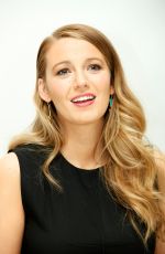 BLAKE LIVELY at Age of Adaline Press Conference in Beverly Hills