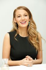 BLAKE LIVELY at Age of Adaline Press Conference in Beverly Hills