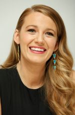 BLAKE LIVELY at Age of Adaline Press Conference in Beverly Hills