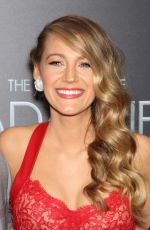 BLAKE LIVELY at The Age of Adaline Premiere in New York