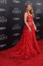BLAKE LIVELY at The Age of Adaline Premiere in New York