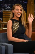 BLAKE LIVELY at The Tonight Show Starring Jimmy Fallon in New York 04/21/2015