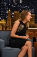 BLAKE LIVELY at The Tonight Show Starring Jimmy Fallon in New York 04/21/2015