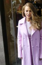 BLAKE LIVELY Leaves SiriusXM Studios in New York