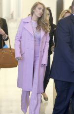 BLAKE LIVELY Leaves SiriusXM Studios in New York