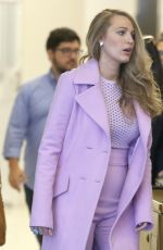 BLAKE LIVELY Leaves SiriusXM Studios in New York