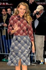 BLAKE LIVELY on the Set of Good Morning America in New York