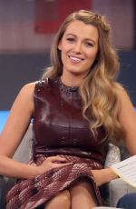 BLAKE LIVELY on the Set of Good Morning America in New York