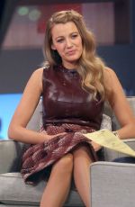 BLAKE LIVELY on the Set of Good Morning America in New York
