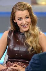 BLAKE LIVELY on the Set of Good Morning America in New York