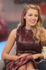 BLAKE LIVELY on the Set of Good Morning America in New York