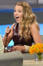 BLAKE LIVELY on the Set of Good Morning America in New York