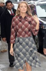 BLAKE LIVELY on the Set of Good Morning America in New York