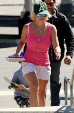 BRITNEY SPEARS at the Skate Park in Los Angeles