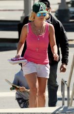 BRITNEY SPEARS at the Skate Park in Los Angeles