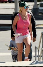 BRITNEY SPEARS at the Skate Park in Los Angeles