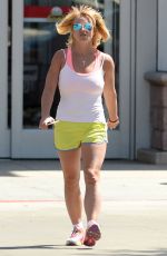 BRITNEY SPEARS in Shorts and Tank Top Leaves Target in Thousand Oaks