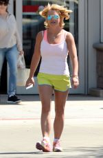 BRITNEY SPEARS in Shorts and Tank Top Leaves Target in Thousand Oaks