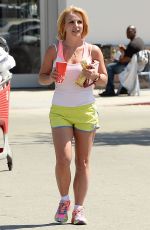 BRITNEY SPEARS in Shorts and Tank Top Leaves Target in Thousand Oaks
