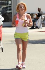 BRITNEY SPEARS in Shorts and Tank Top Leaves Target in Thousand Oaks
