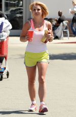 BRITNEY SPEARS in Shorts and Tank Top Leaves Target in Thousand Oaks