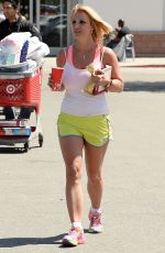 BRITNEY SPEARS in Shorts and Tank Top Leaves Target in Thousand Oaks