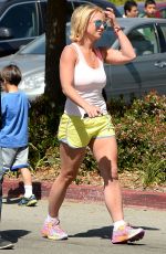 BRITNEY SPEARS in Shorts and Tank Top Leaves Target in Thousand Oaks