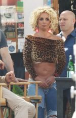 BRITNEY SPEARS on the Set of Her New Music Video in Studio City