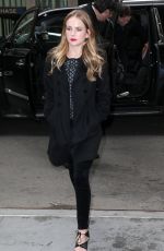 BRITT ROBERTSON Arrives at SiriusXM Studios in New York