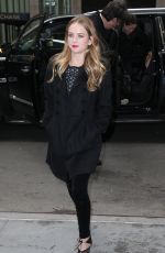 BRITT ROBERTSON Arrives at SiriusXM Studios in New York