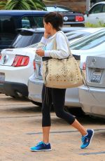 BROOKE BURKE in Leggings Leaves Soulcycle in Malibu 04/24/2015