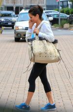 BROOKE BURKE in Leggings Leaves Soulcycle in Malibu 04/24/2015
