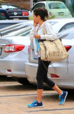 BROOKE BURKE in Leggings Leaves Soulcycle in Malibu 04/24/2015