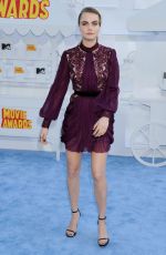 CARA DELEVINGNE at 2015 MTV Movie Awards in Los Angeles