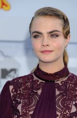 CARA DELEVINGNE at 2015 MTV Movie Awards in Los Angeles