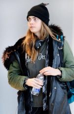 CARA DELEVINGNE at Airport in Toronto 04/23/2015