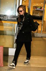 CARA DELEVINGNE at Pearson Airport in Toronto