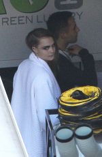CARA DELEVINGNE on the Set of Taylor Swift