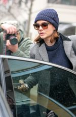 CAREY MULLIGAN Leaves an Office in Soho