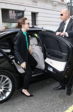 CAREY MULLING Arriving at BBC Radio Studios in London