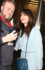 CARICE VAN OUTEN Leaves SiriusXM Studios in New York 04/14/2015