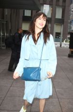 CARICE VAN OUTEN Leaves SiriusXM Studios in New York 04/14/2015