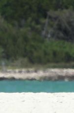 CARLA GUGINO in Bikini at a Beach in Cancun