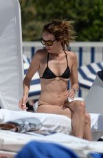 CATT SADLER in Bikini on the Beach in Miami