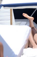 CATT SADLER in Bikini on the Beach in Miami