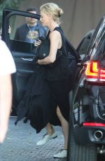 CHARLIZE THERON Arrives at Chateau Marmont in West Hollywood 04/28/2015